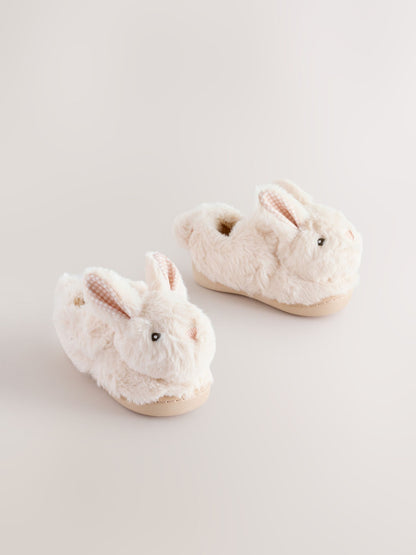 Neutral Bunny Cupsole Slippers image 1