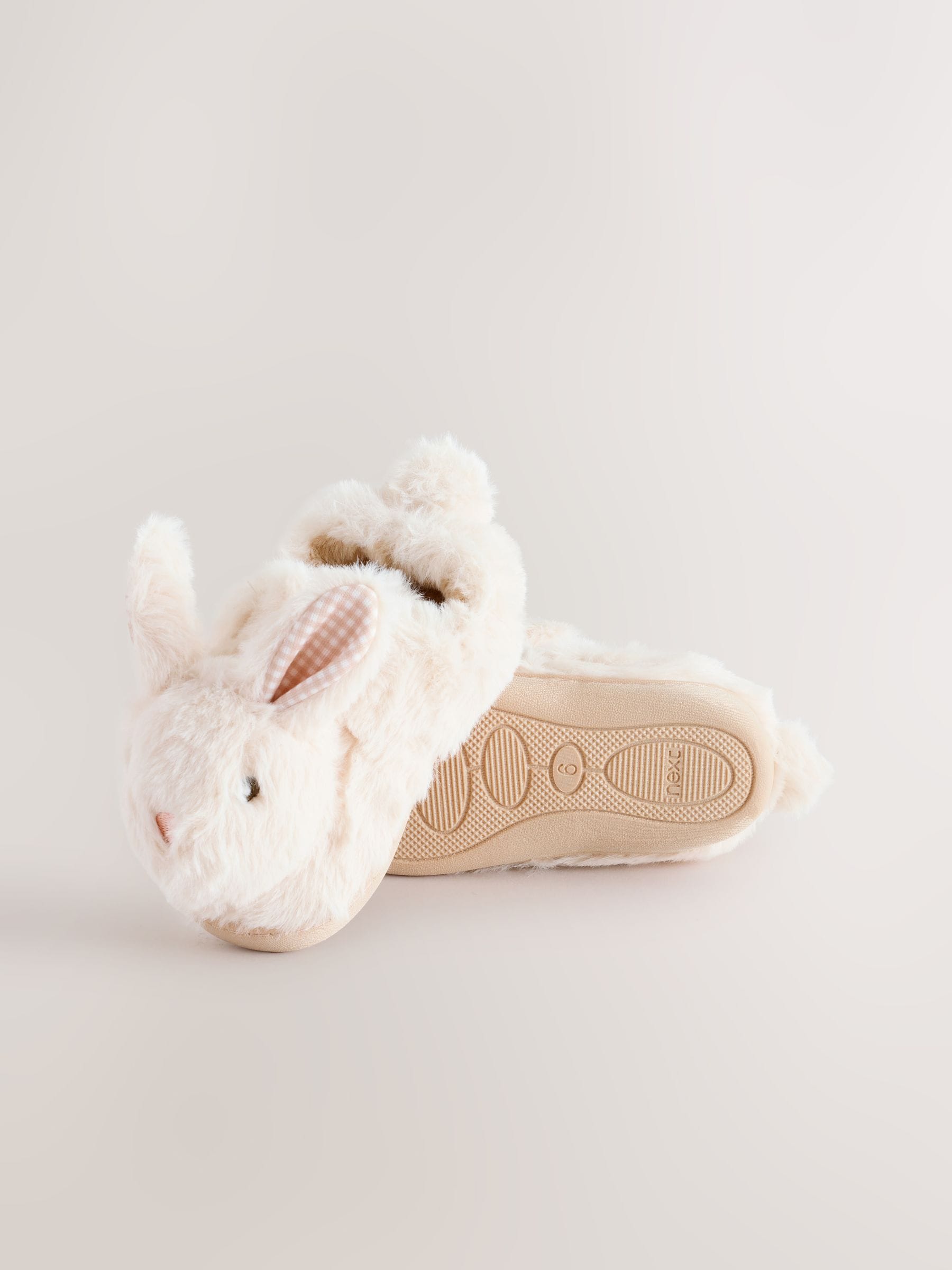Neutral Bunny Cupsole Slippers image 3
