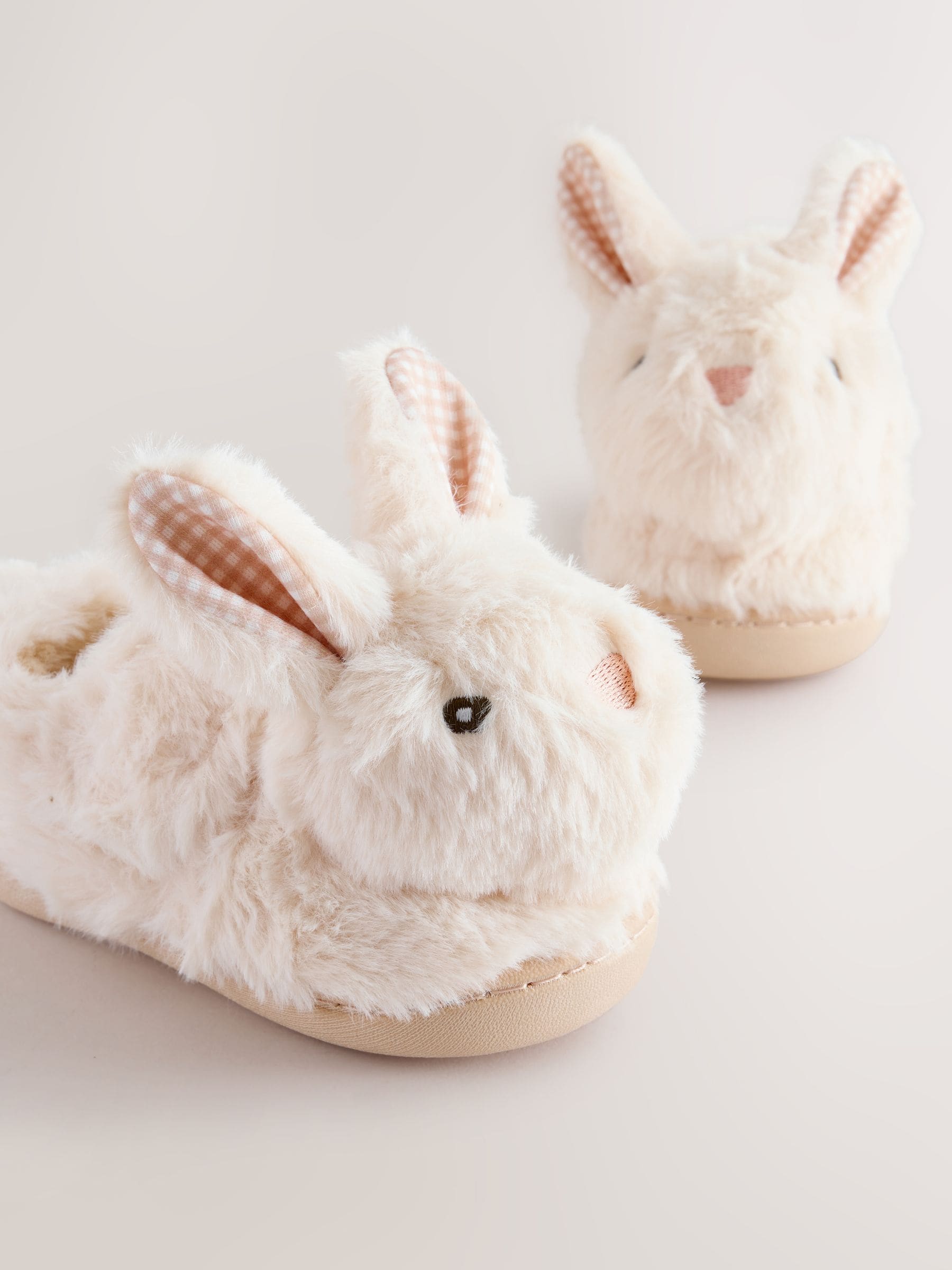 Neutral Bunny Cupsole Slippers image 4