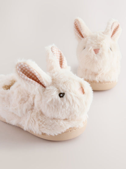 Neutral Bunny Cupsole Slippers image 4