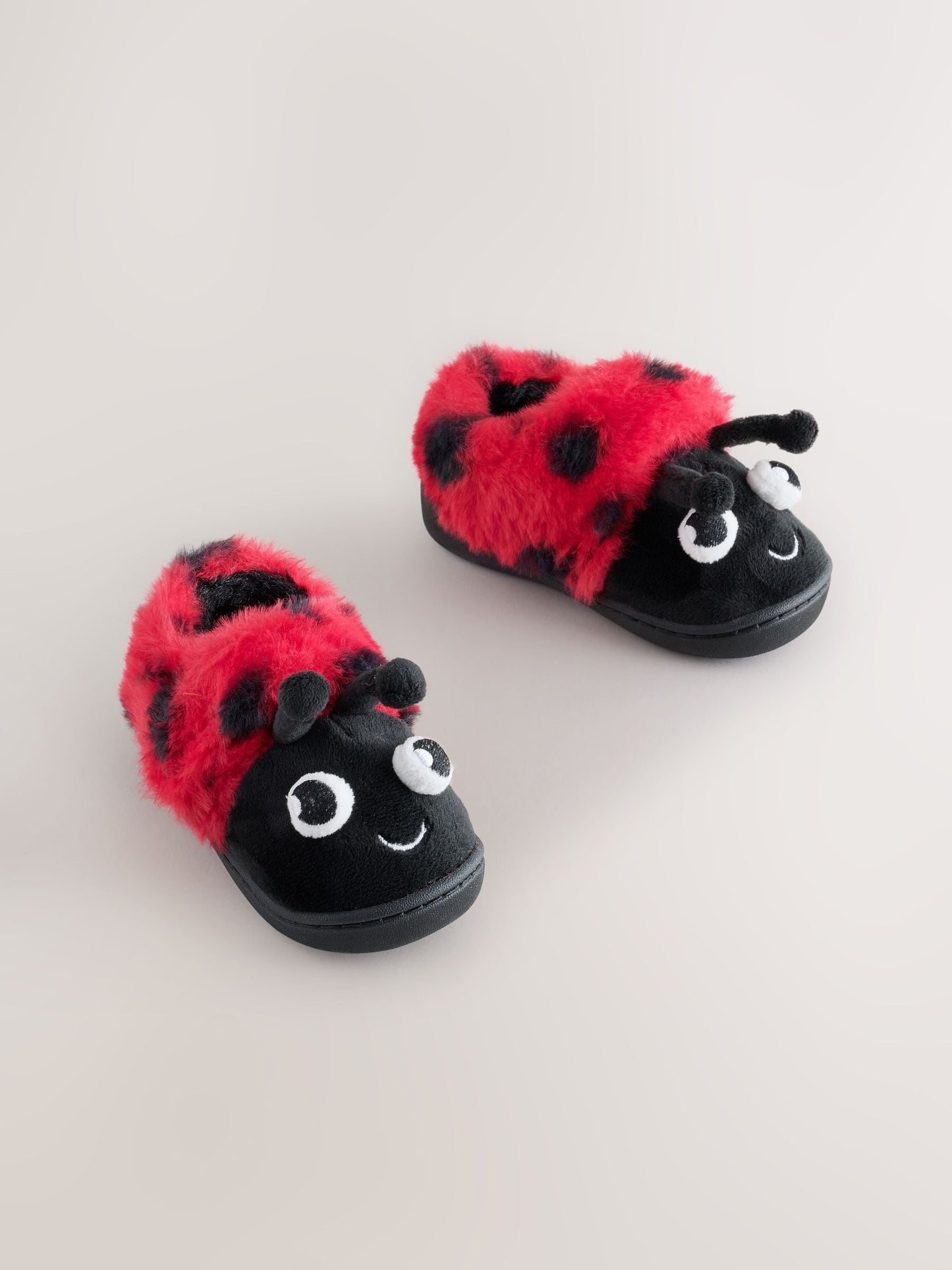 Red/Black Ladybird Cupsole Slippers image 1
