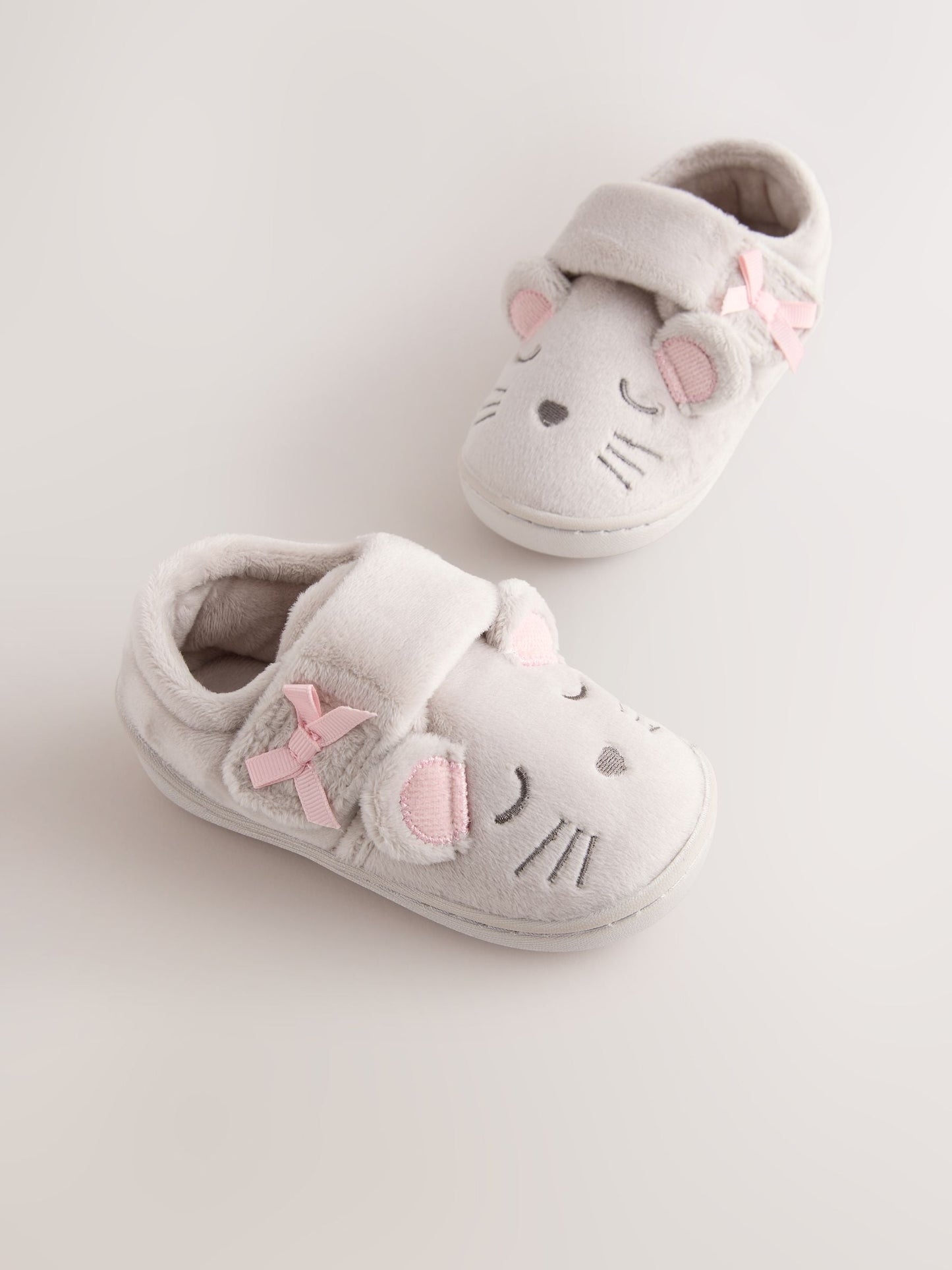 Grey Mouse Cupsole Slippers image 1
