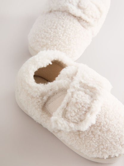 Cream Cupsole Slippers image 3