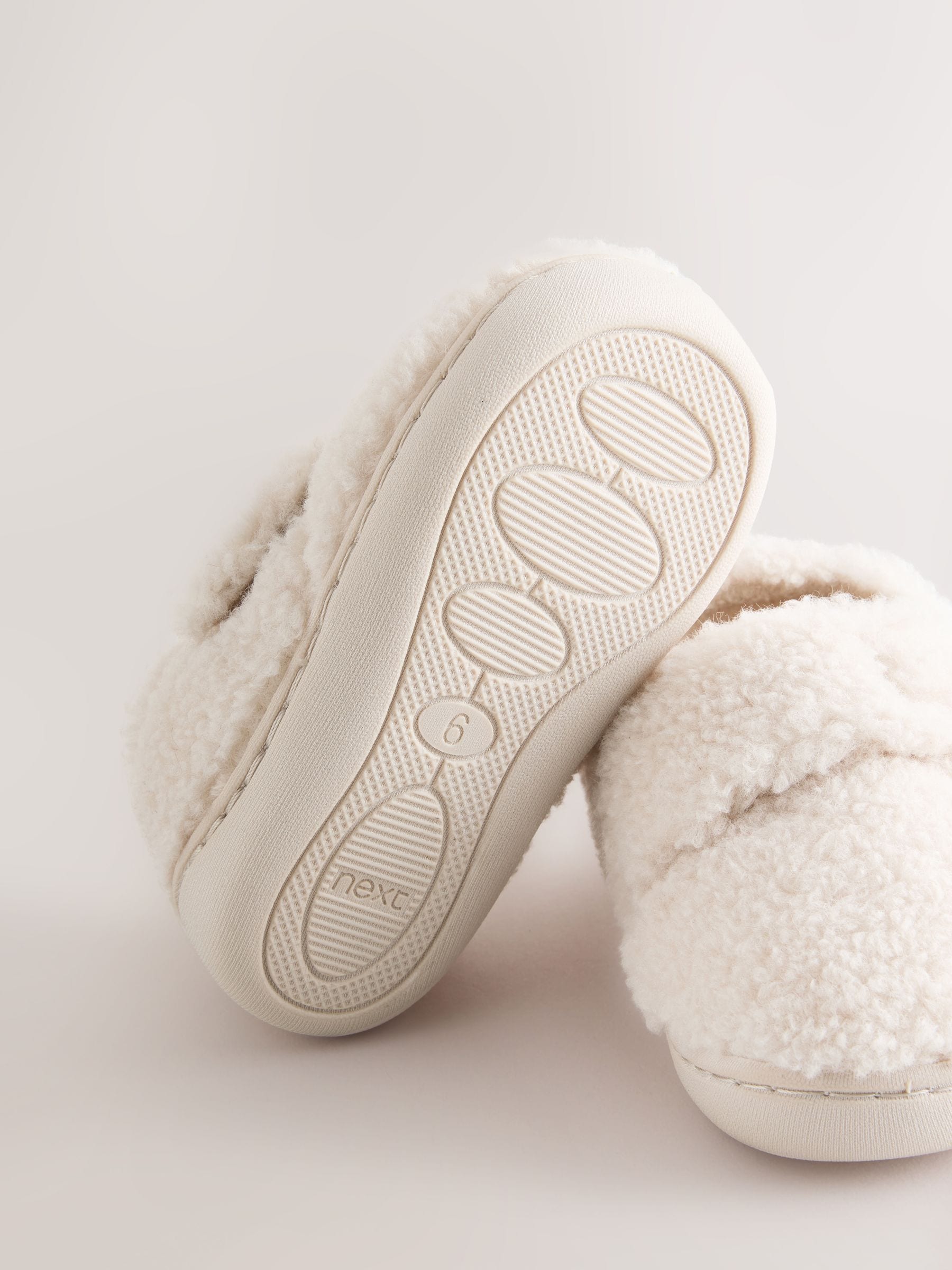 Cream Cupsole Slippers image 4