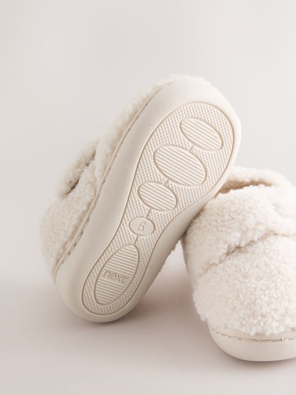 Cream Cupsole Slippers image 4