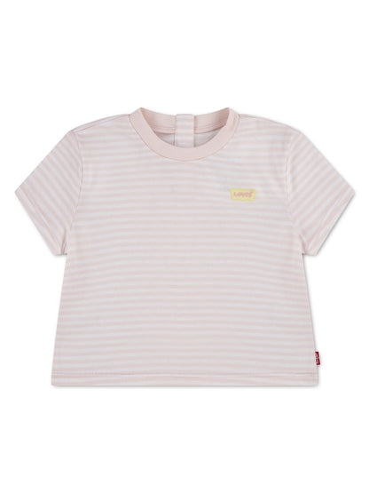 Levi's® Pink Striped Mini Batwing Short Sleeve T-Shirt image 1