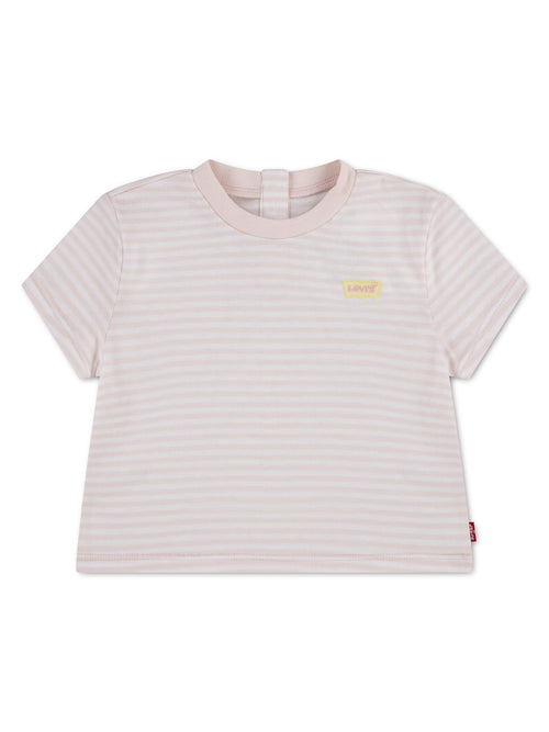 Levi's® Pink Striped Mini Batwing Short Sleeve T-Shirt image 1
