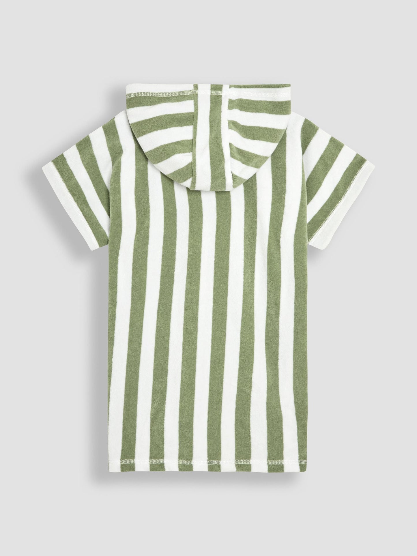 JoJo Maman Bébé Green Stripe Lion Hooded Poncho Towel image 2