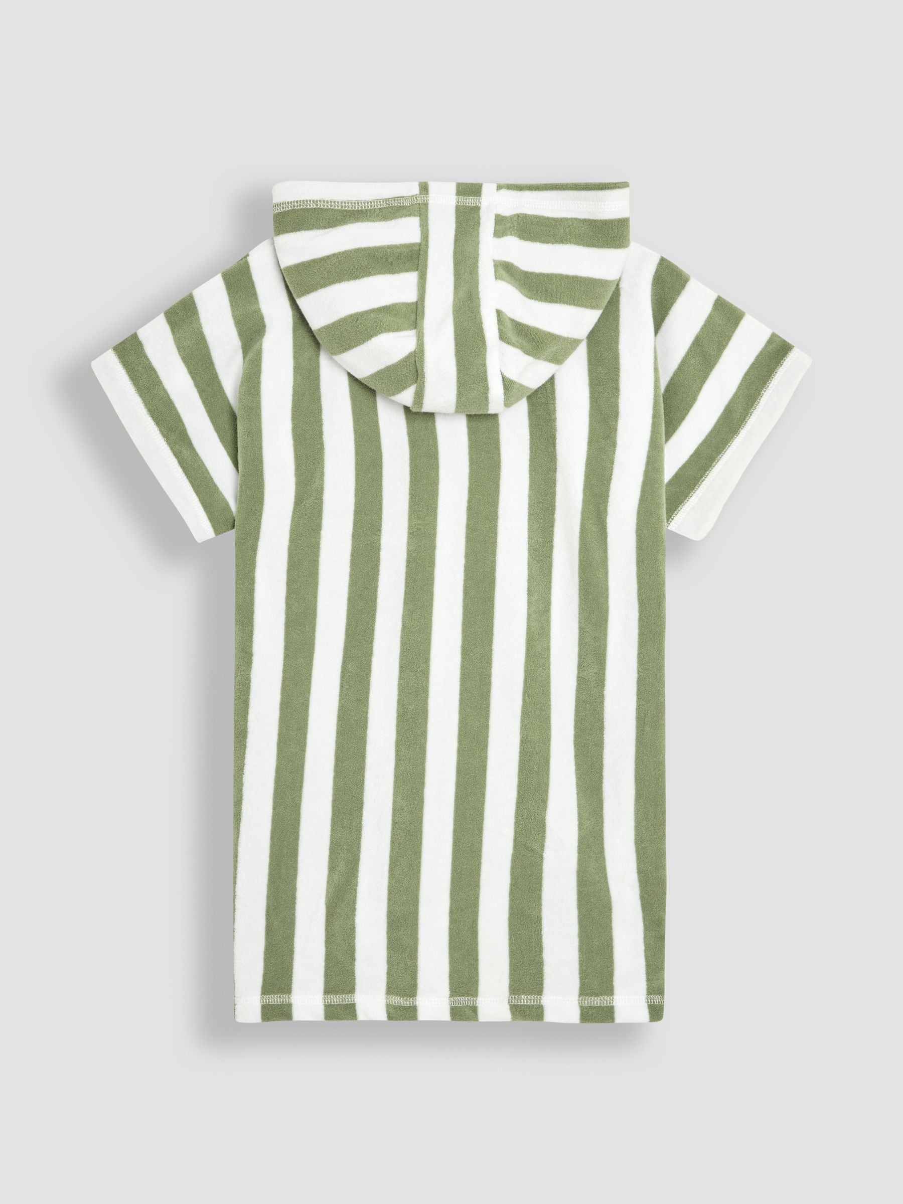 JoJo Maman Bébé Green Stripe Lion Hooded Poncho Towel image 2