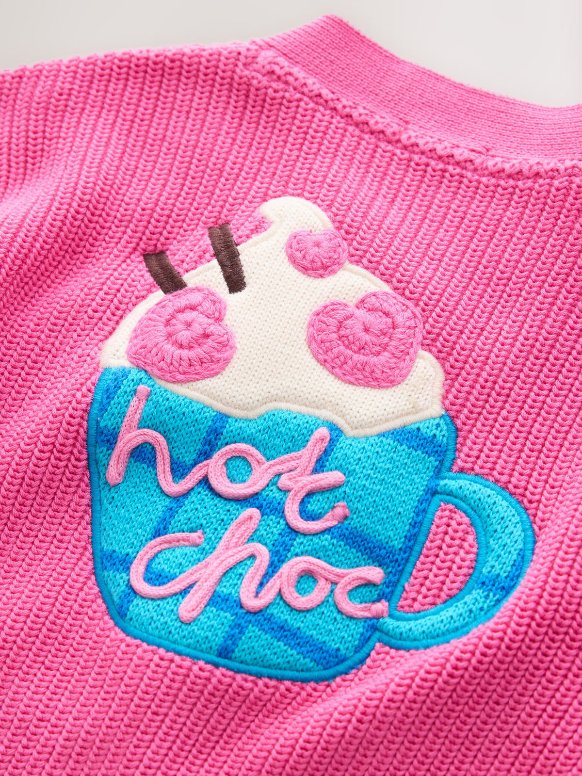Dsiney Kidz - Pink Hot Chocolate V-Neck Cardigan (3mths-7yrs) image 9