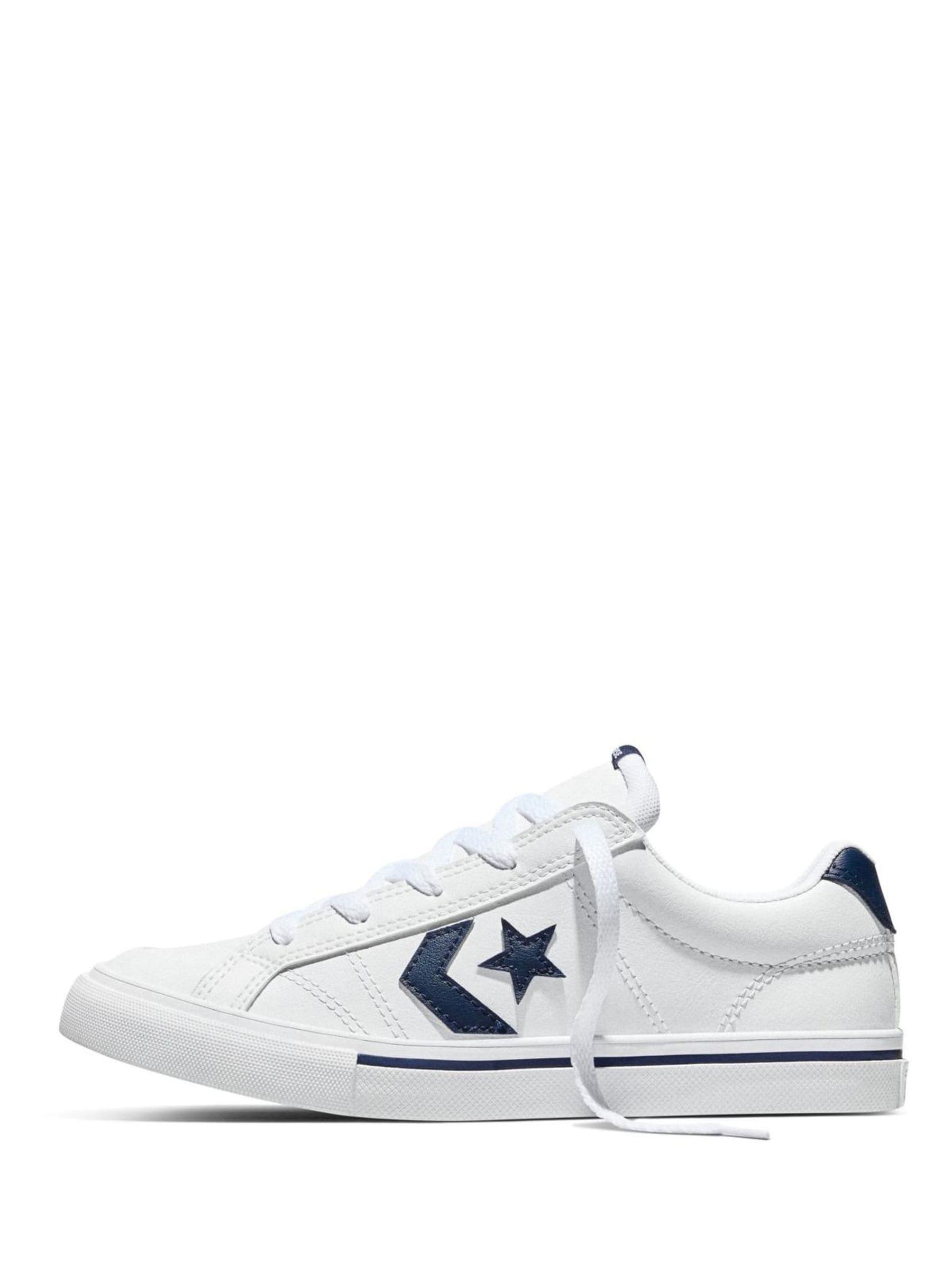 Converse White/Black Sport Casual Low Trainers image 2