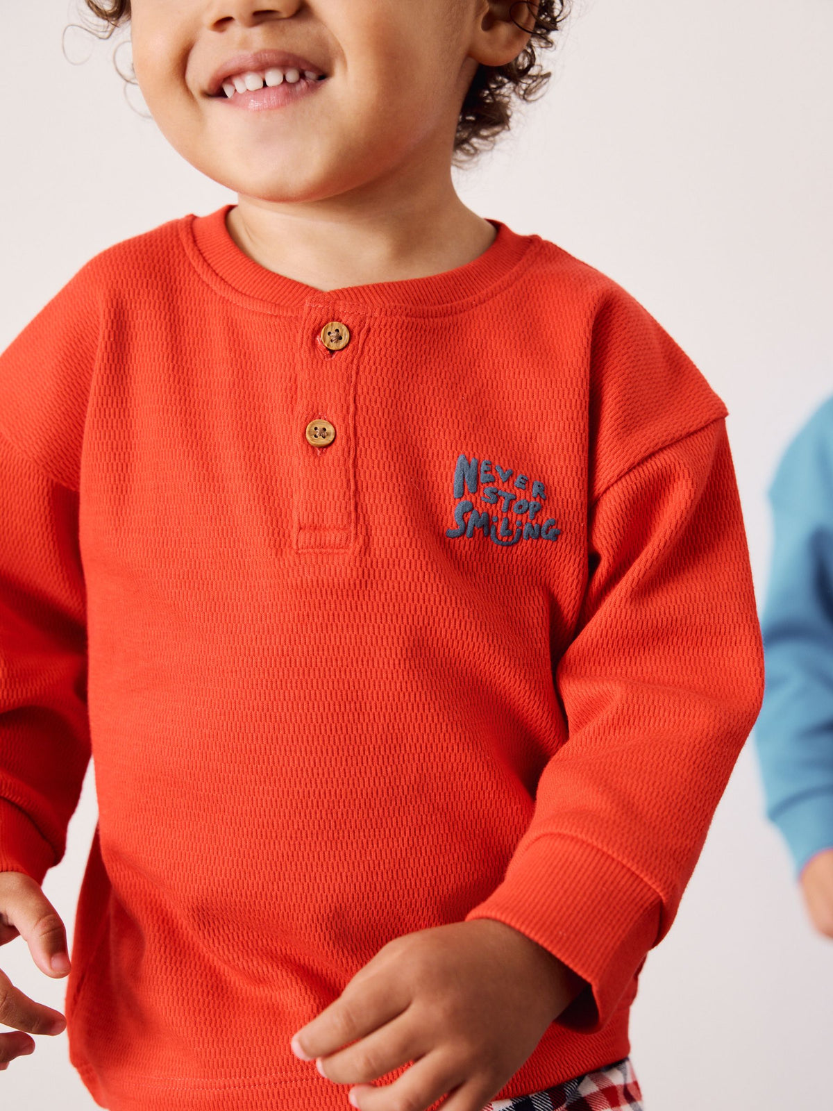 Navy/Red/Blue Check Woven Bottom Pyjamas 3 Pack (9mths-12yrs) - image 3