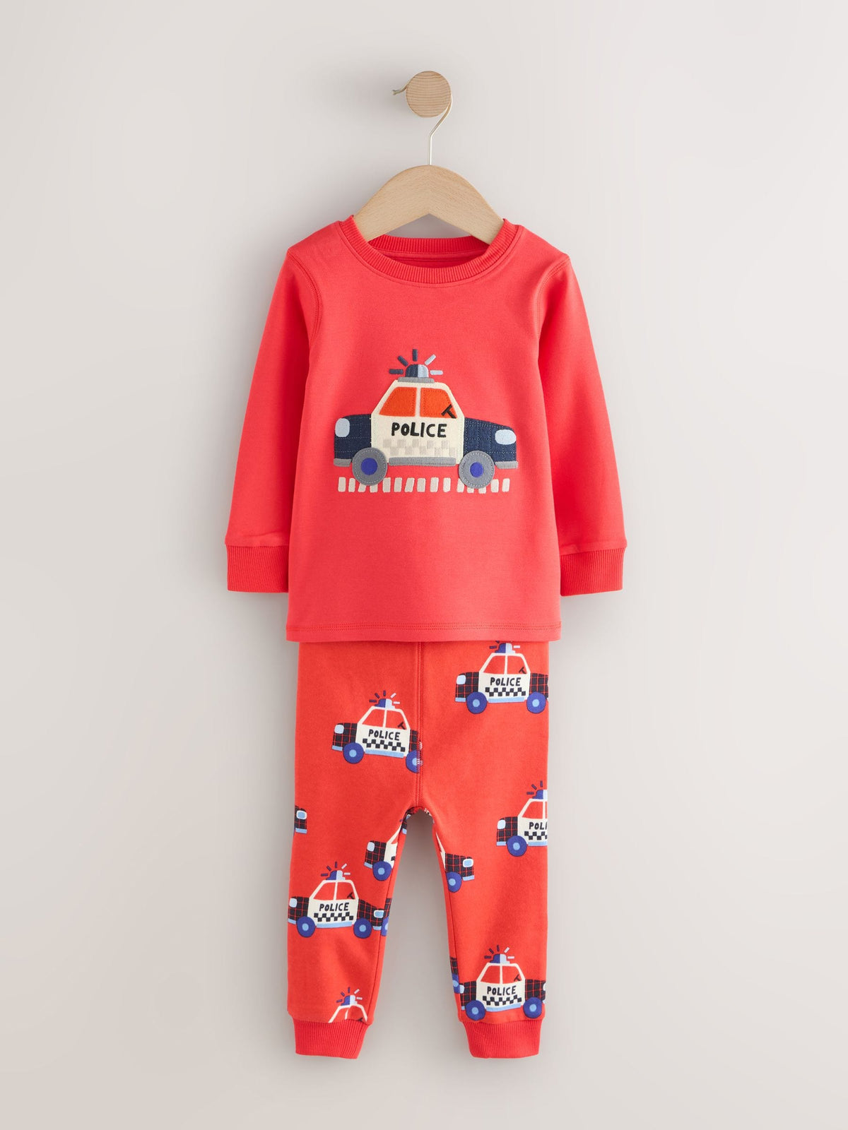 Red/Blue Emergency Vehicles Snuggle Pyjamas 3 Pack (9mths-10yrs) - image 2