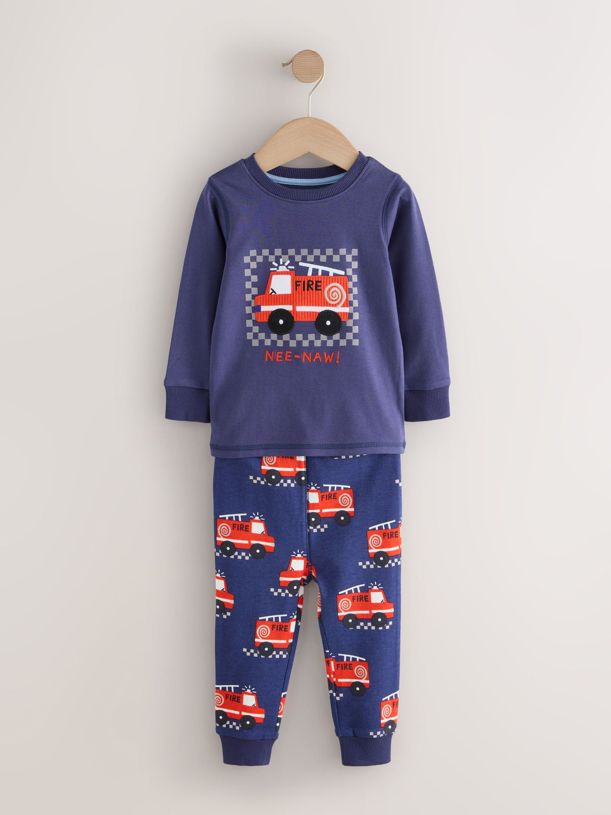 Red/Blue Emergency Vehicles Snuggle Pyjamas 3 Pack (9mths-10yrs) - image 5