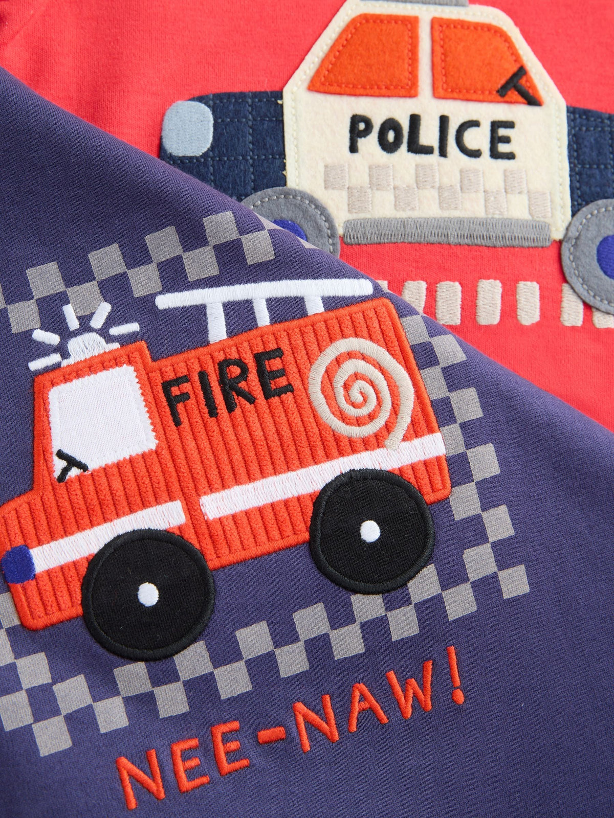 Red/Blue Emergency Vehicles Snuggle Pyjamas 3 Pack (9mths-10yrs) - image 7