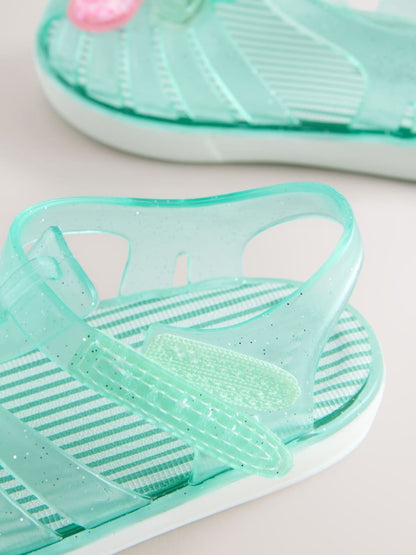 Green Jelly Sandals Immediate