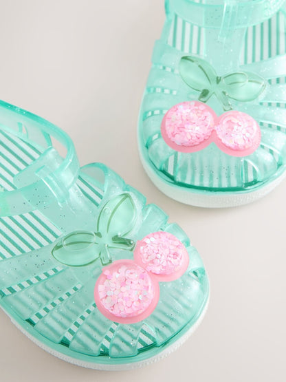 Green Jelly Sandals Immediate