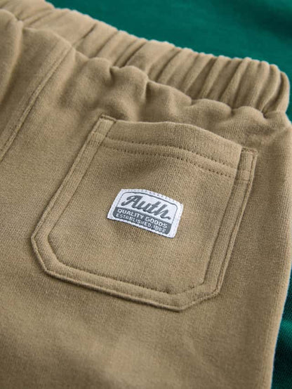 Green Sweatshirt and Utility Joggers Set Immediate