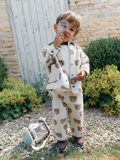 Dsiney Kidz - Ecru Bear Print Twill Printed Overshirt (3mths-7yrs) image 5
