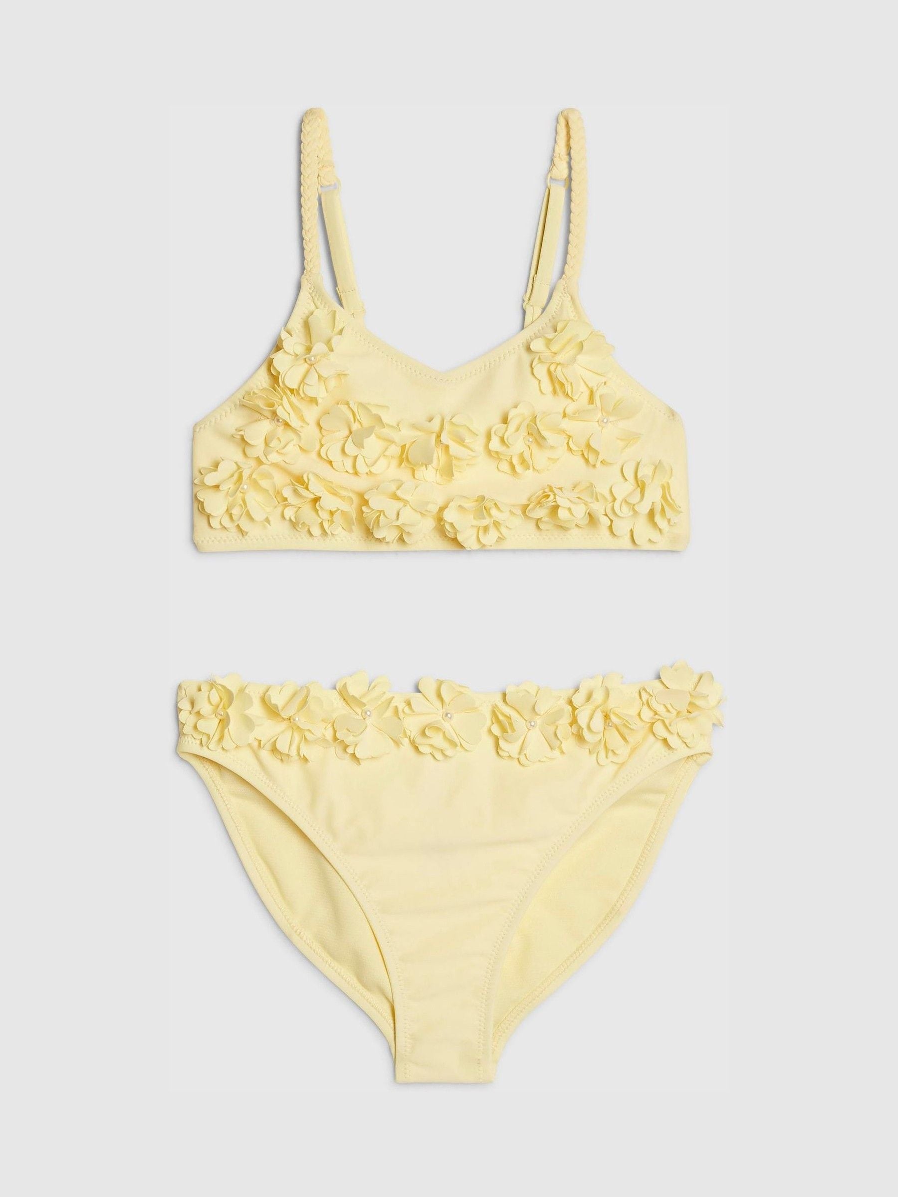 Dsiney Kidz - River Island Yellow 3D Flower Bikini image 1