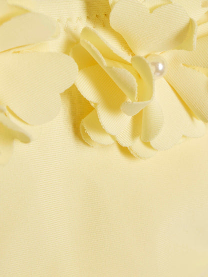Dsiney Kidz - River Island Yellow 3D Flower Bikini image 4