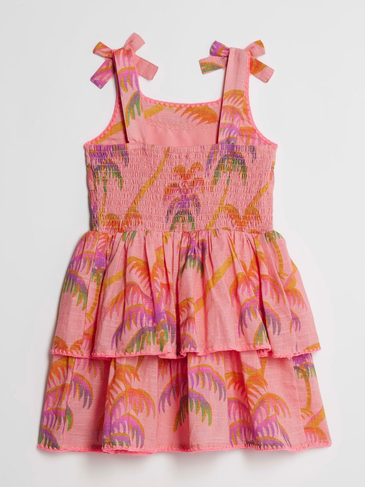 Dsiney Kidz - River Island Orange Palm Print Dress image 2