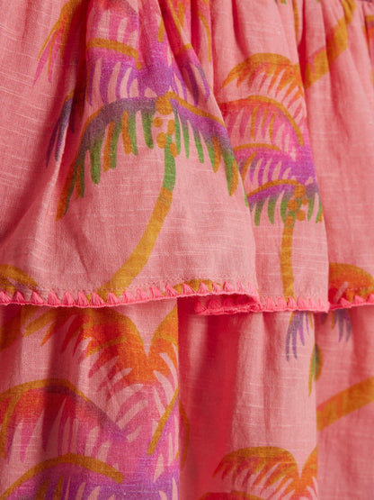 Dsiney Kidz - River Island Orange Palm Print Dress image 4