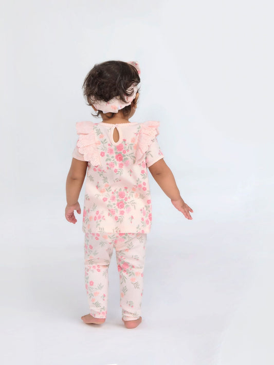 Huggies Pink T-Shirt Leggings & Headband Set image 2