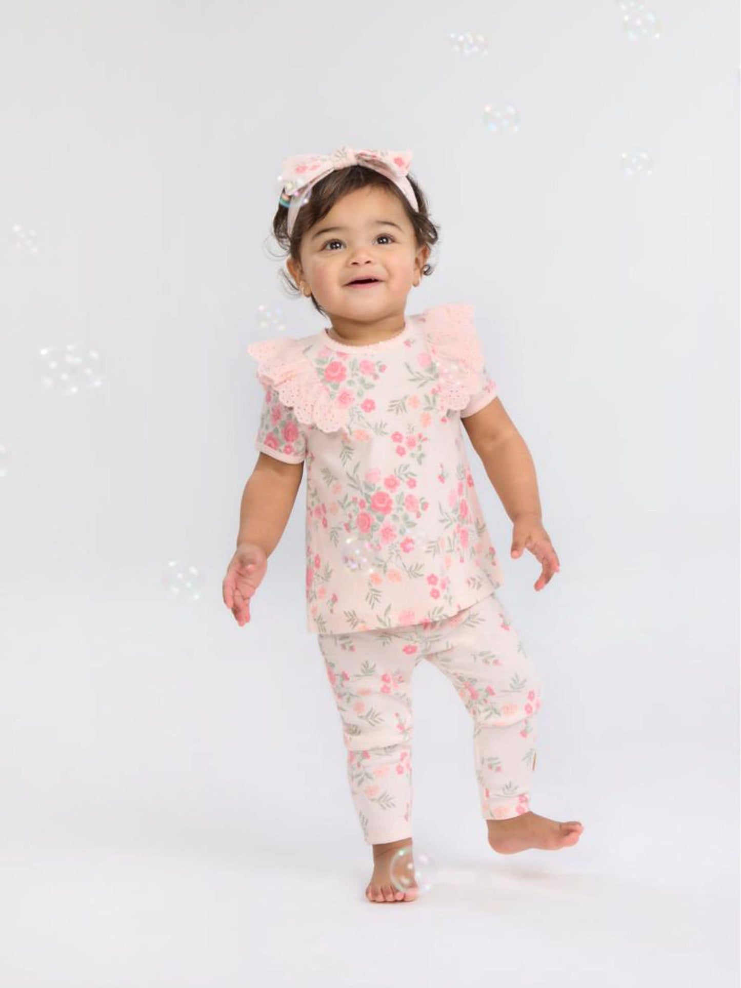 Huggies Pink T-Shirt Leggings & Headband Set image 3