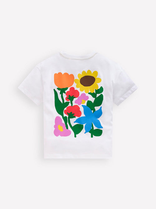 Dsiney Kidz - Boden White Short Sleeve Printed T-Shirt image 1