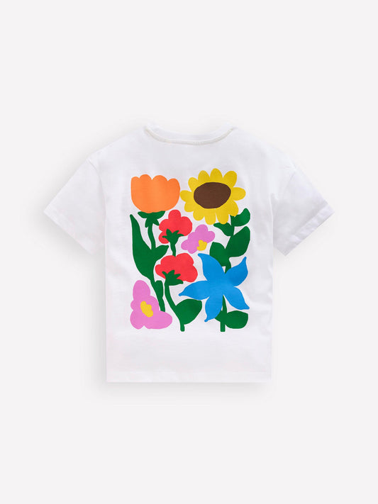 Dsiney Kidz - Boden White Short Sleeve Printed T-Shirt image 1
