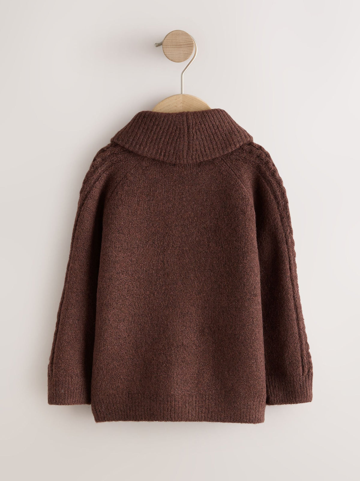 Brown Cable Knit Cardigan (3mths-7yrs) - image 6