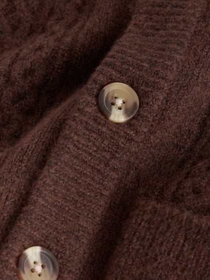 Brown Cable Knit Cardigan (3mths-7yrs) - image 7