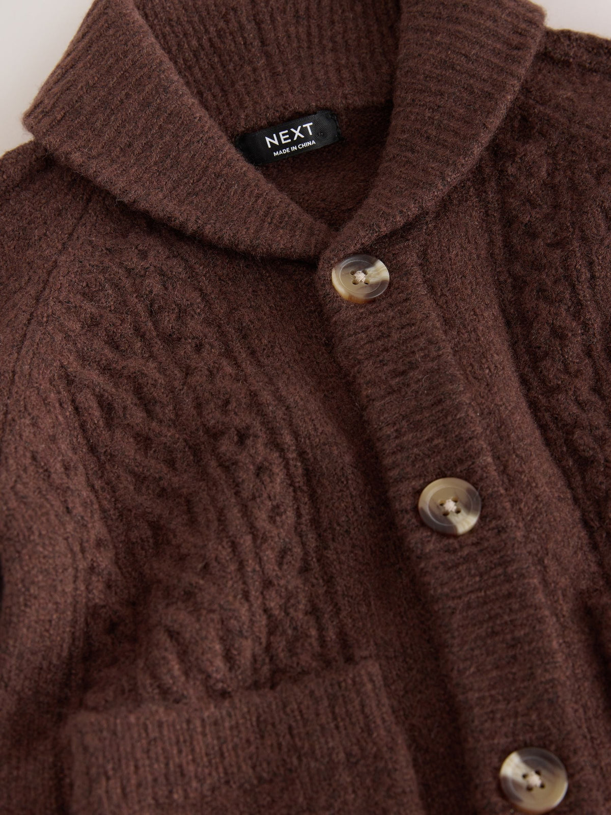 Brown Cable Knit Cardigan (3mths-7yrs) - image 8