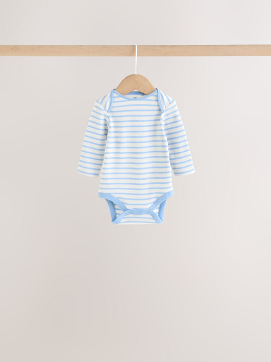 Dsiney Kidz - Bright Stripe Long Sleeve Baby Bodysuits 5 Pack image 2