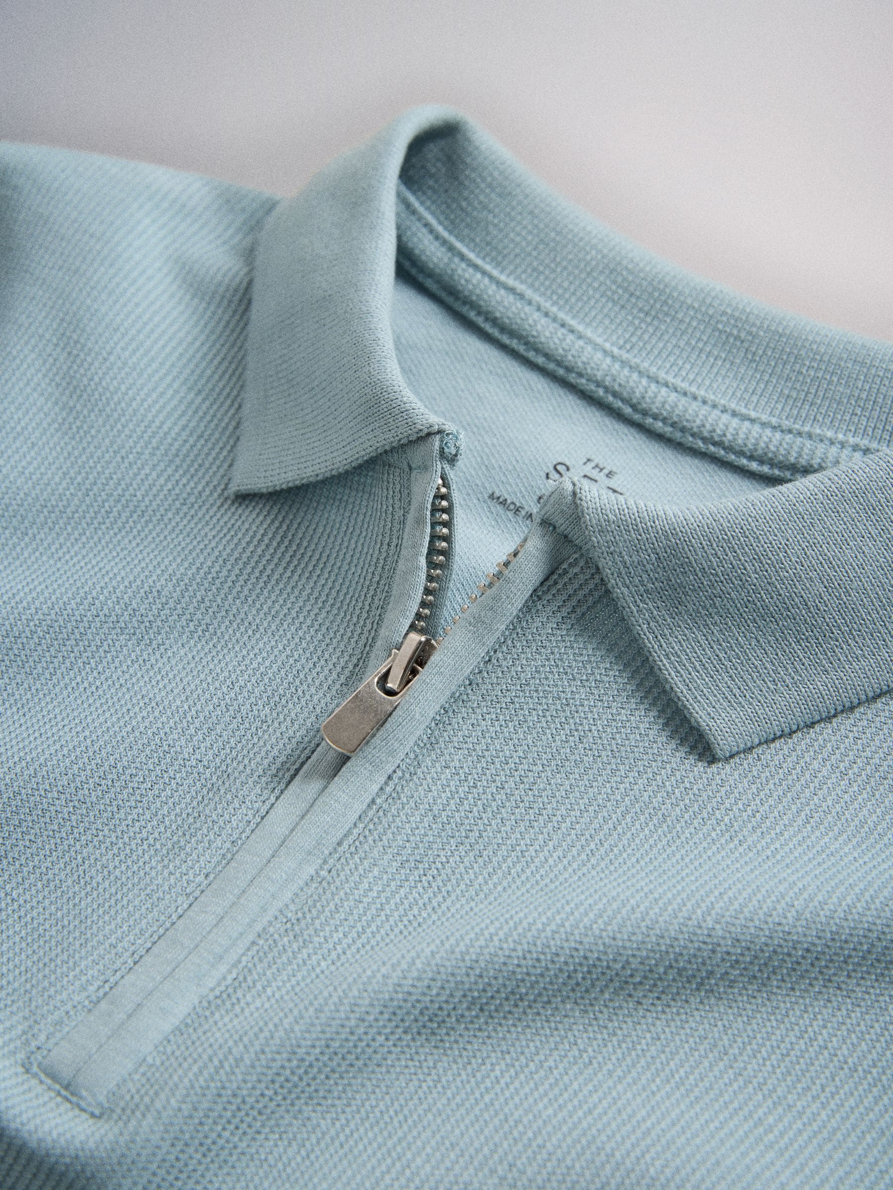 Dsiney Kidz - The Set 3 Pack Textured Jersey Zip Neck Short Sleeve Polo Shirt Teal Blue/Brown image 6