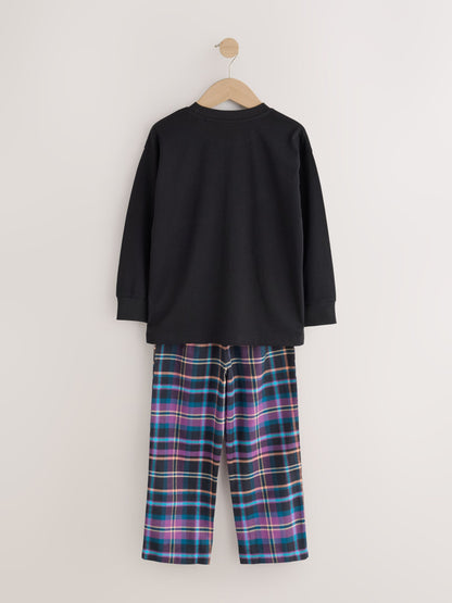 Multi Football Gamer Woven Check Pyjamas 2 Pack (3-16yrs) - image 4