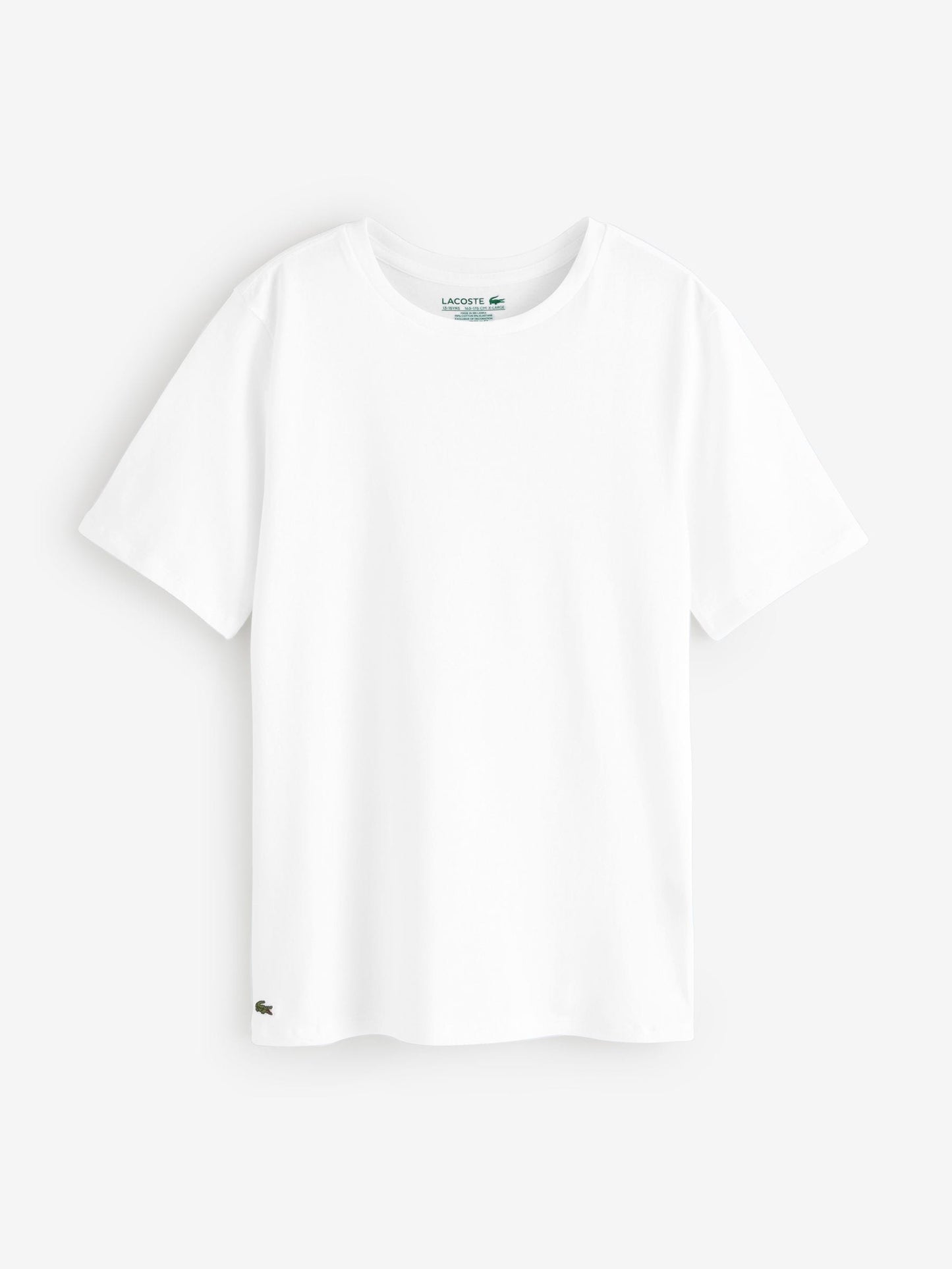 Lacoste White Short Sleeve Under Shirts 2 Pack image 3