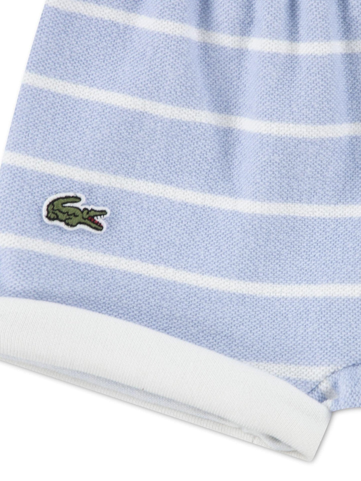 Lacoste White Croc Effect Graphic T-Shirt and Short Set image 3