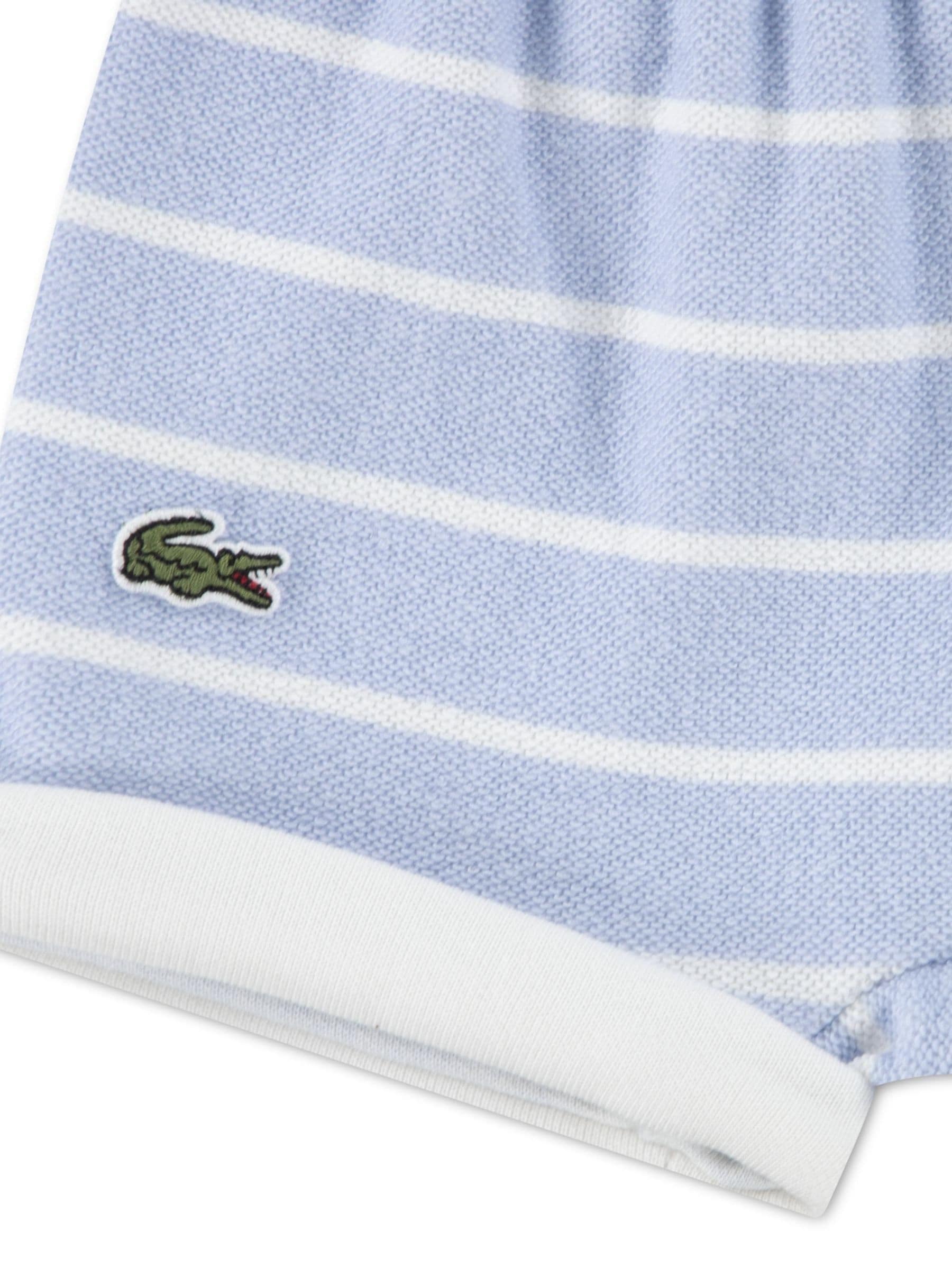 Lacoste White Croc Effect Graphic T-Shirt and Short Set image 3