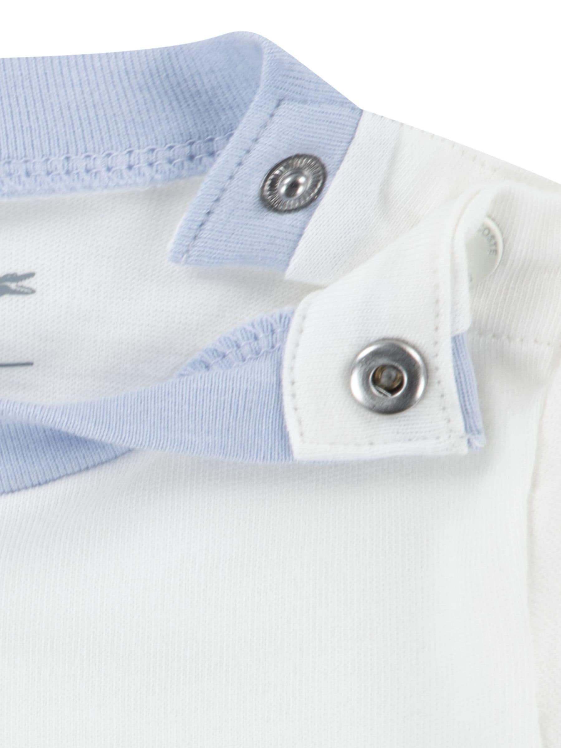 Lacoste White Croc Effect Graphic T-Shirt and Short Set image 5