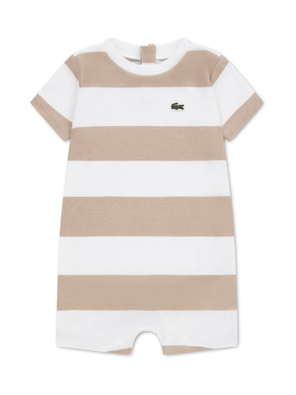 Lacoste Brown Stripe T- Shirt Romper image 1