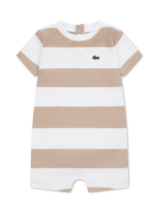 Lacoste Brown Stripe T- Shirt Romper image 1