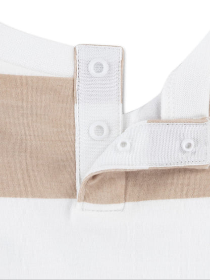 Lacoste Brown Stripe T- Shirt Romper image 3