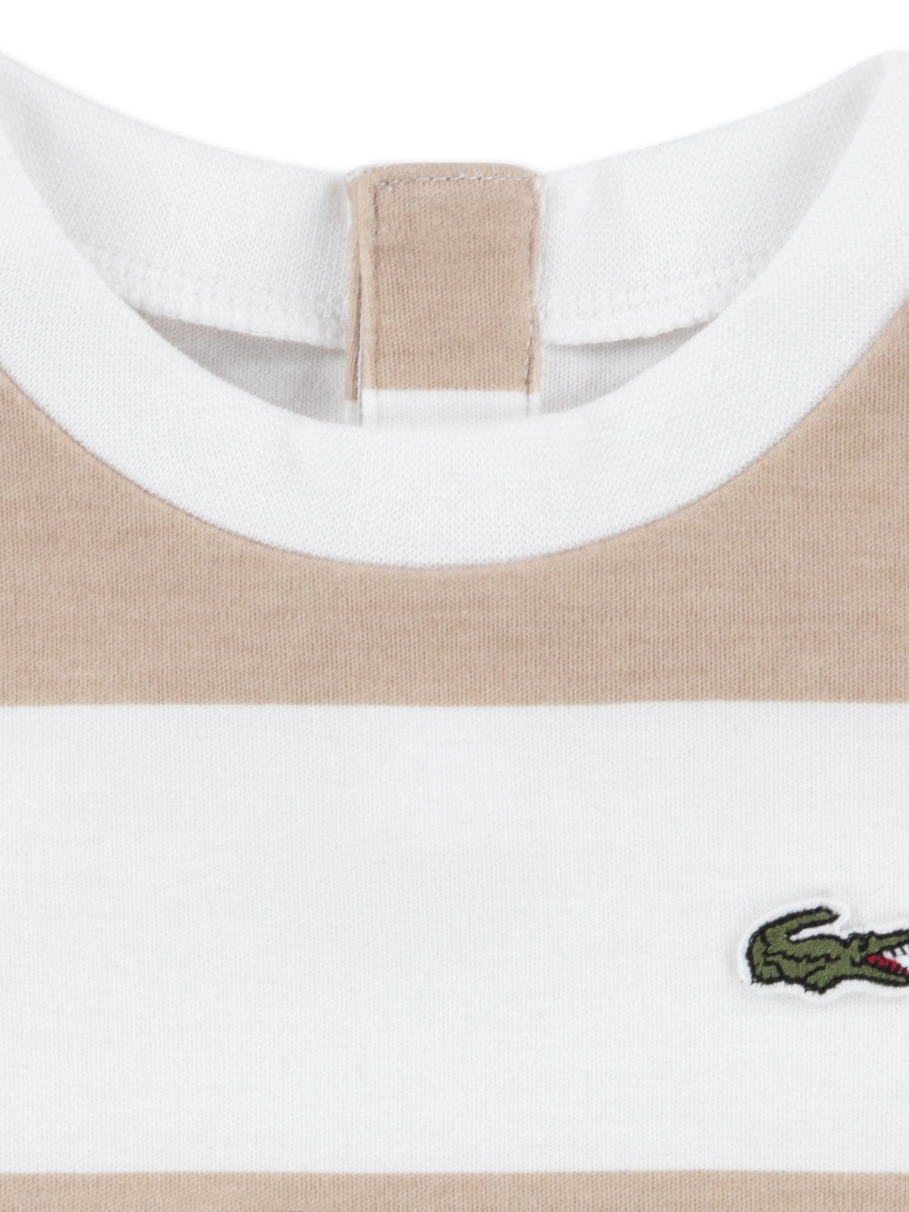 Lacoste Brown Stripe T- Shirt Romper image 5