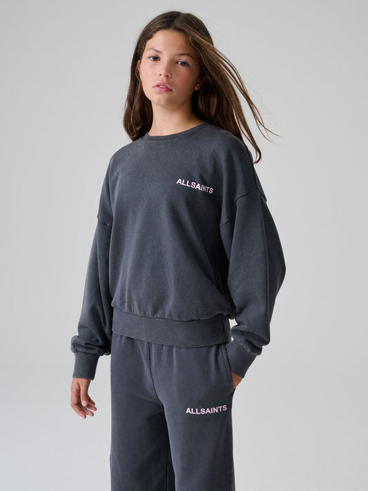smALLSAINTS Black Block Logo Washed Sweatshirt and Joggers Set - image 2