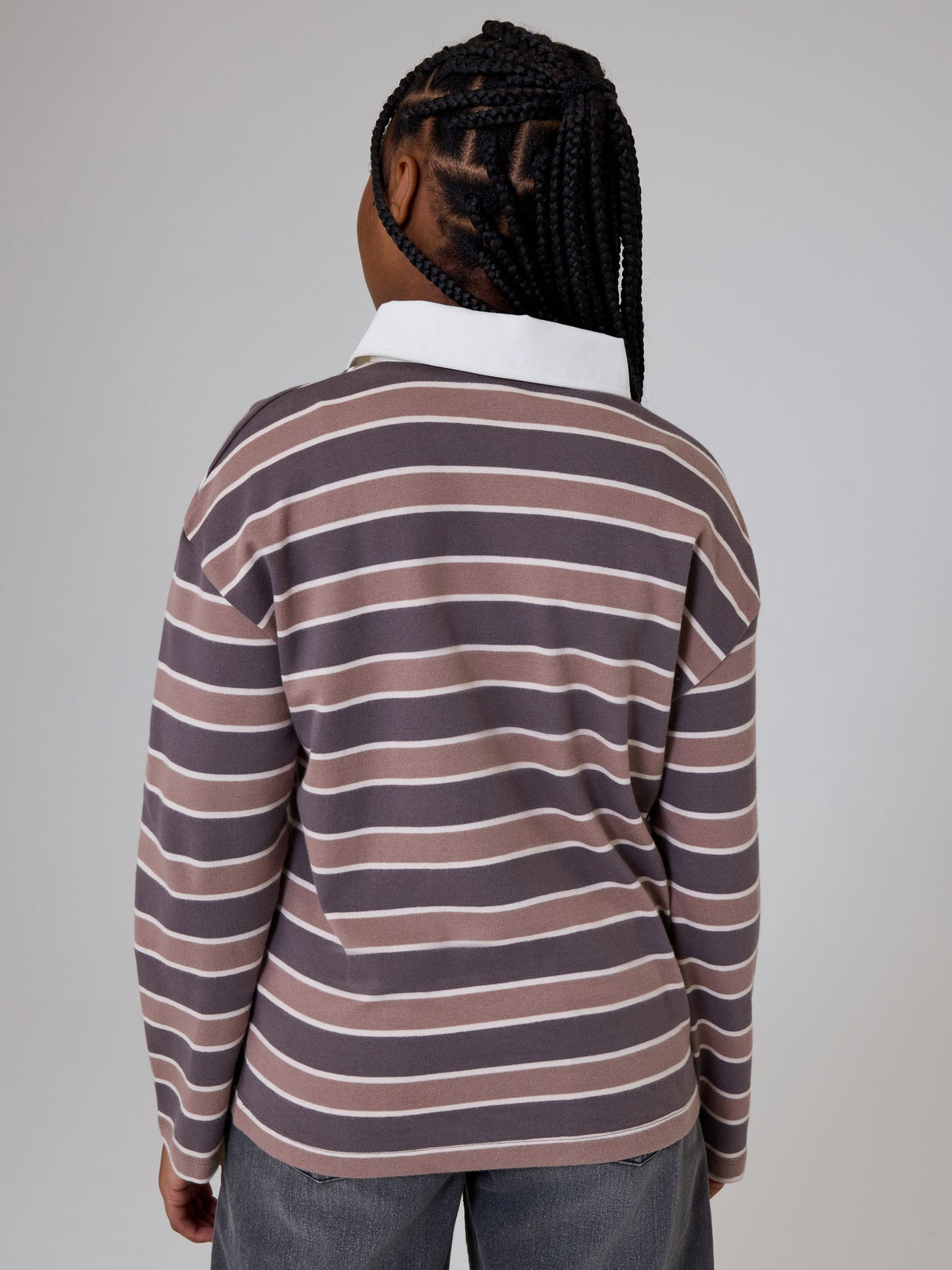 smALLSAINTS Multi Script Logo Stripe Collared Rugby Shirt - image 3