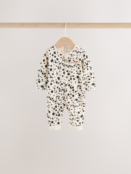Brown Dog Two Way Zip Baby Sleepsuits 3 Pack (0-3yrs) - image 3