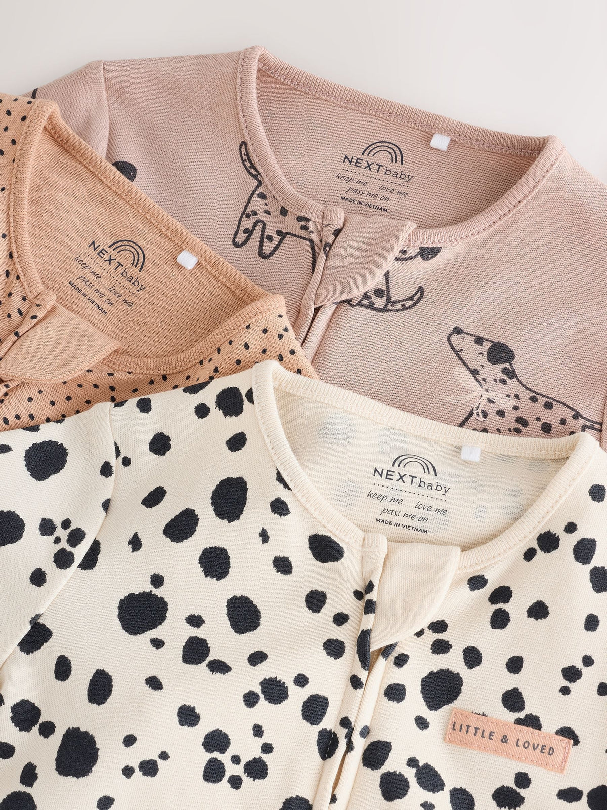 Brown Dog Two Way Zip Baby Sleepsuits 3 Pack (0-3yrs) - image 7