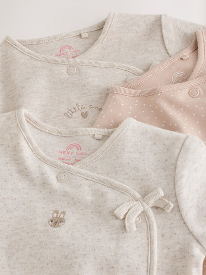 Neutral Bunny Wrap Baby Sleepsuit 3 Pack (0-2yrs) - image 11